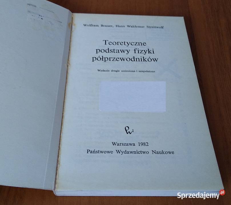 Teoretyczne podstawy fizyki półprzewodników Gdańsk