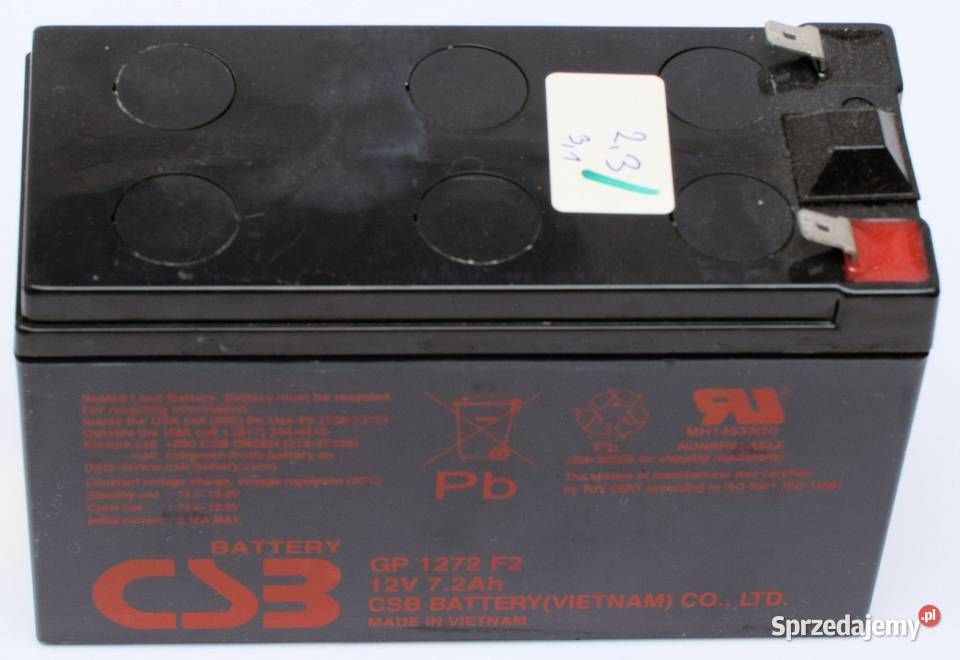 AKUMULATOR 12V 7Ah UPS ALARM NP712 Na WYMIANĘ Iwierzyce