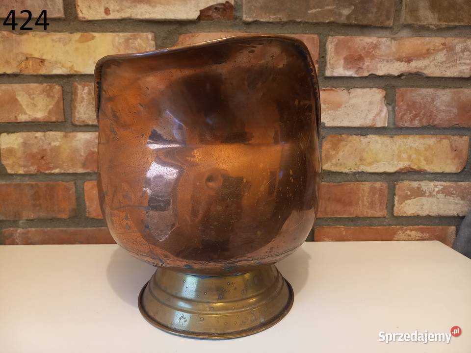Pojemnik miedziany z ceramiką Osłanka na Gawroniec