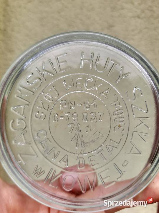 Słoiki weck PRL vintage 1L świętokrzyskie Sułków