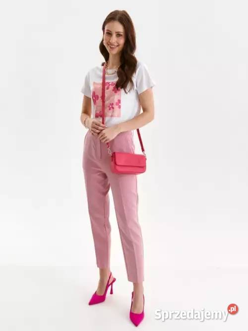 biały tshirt z nadrukiem Top Secret Olkusz sprzedam