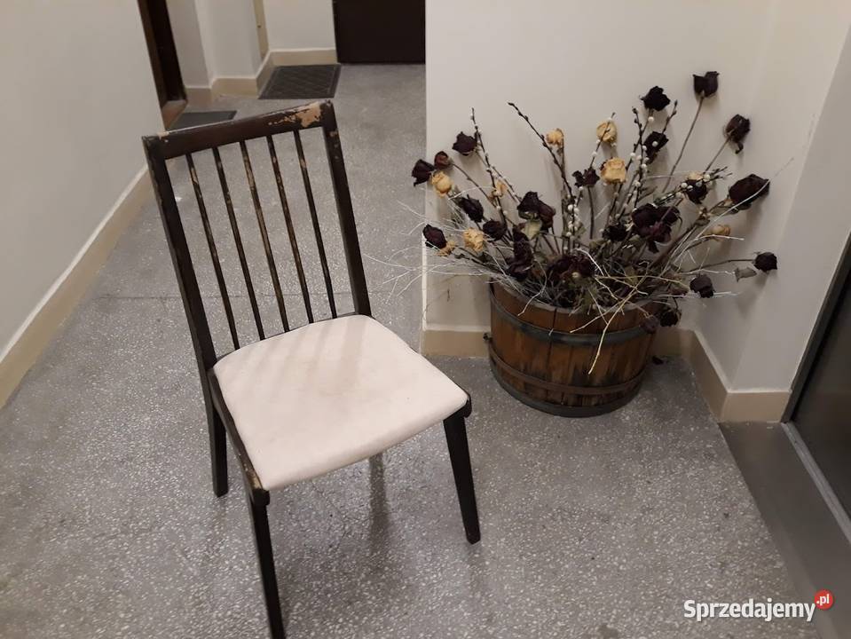 Krzesło  patyczak PRL i krzesło drabinka