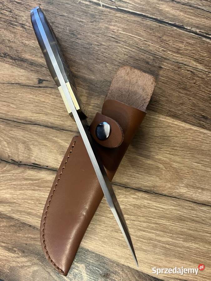 Nóż damascen outdoor handmade NOWY Mrągowo sprzedam