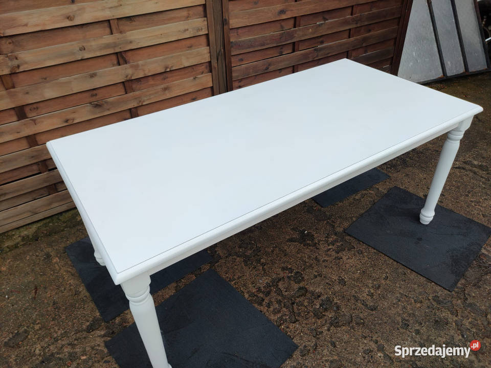 Stół drewniany biały malezyjski PROMOCJA Warszawa