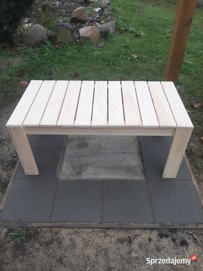 Stolik kawowy na taras balkon salon 120x60x50 Sarnaki