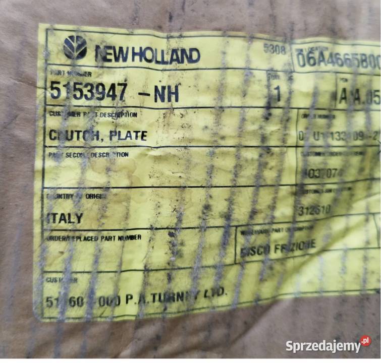 Płytka sprzęgło tarczowe 5153947 ciagnik Fiat