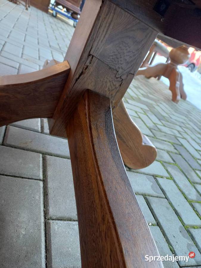Stolik kawowy dębowy owalny holenderski Ława 455 zachodniopomorskie Gawroniec