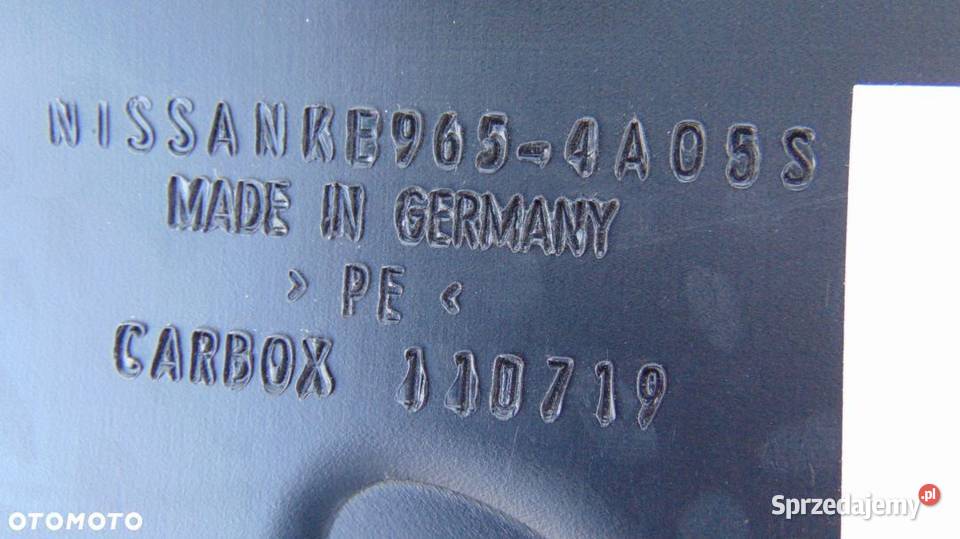 MATA WYKŁADZINA BAGAŻNIKA ORYGINAŁ NISSAN PIXO osobowe Nowy Tomyśl sprzedam