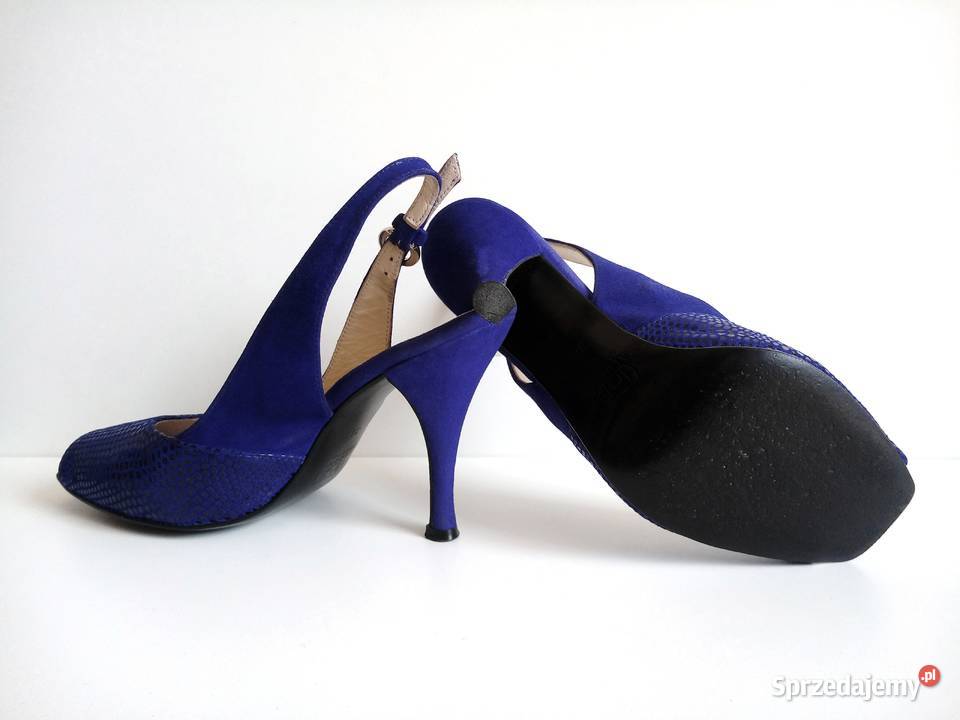6751 BALDOWSKI szafirowe cudo skóra 36 23cm