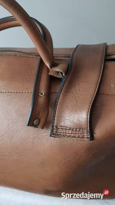 Vintage stara torba skórzana do renowacji śląskie Ruda Śląska
