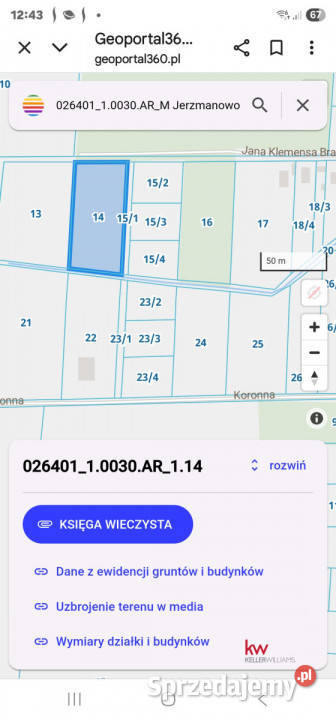 Sprzedaż gruntu 3217m2 Wrocław Jana Klemensa dolnośląskie