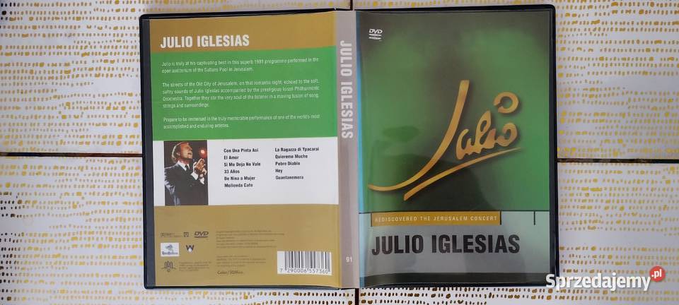 Julio Iglesias The Jerusalem Concert DVD Stan pop Wąbrzeźno