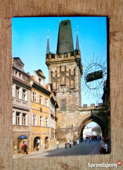 PRAGA WIDOK NA WIEŻĘ MOSTOWĄ MOŚCIE KAROLA Pocztówki i karty telefoniczne Piszczac