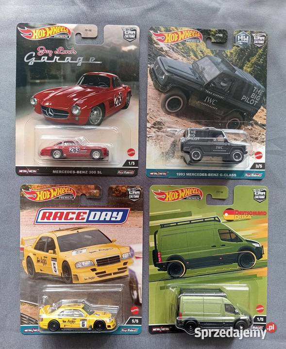 Hot Wheels Premium 4 X MercedesBenz zestaw Jaworzno