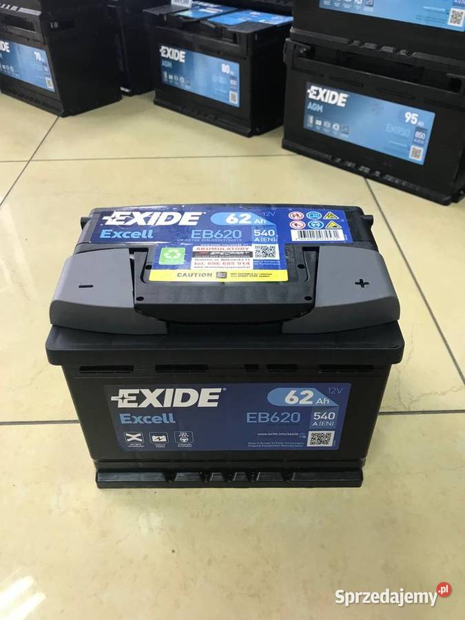 Akumulator Exide Excell 62Ah 540A osobowe wielkopolskie Września
