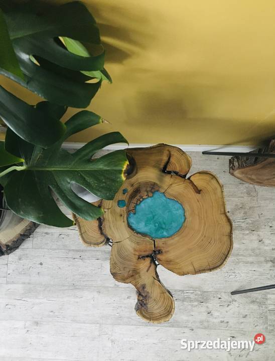 Stoliki kawowe z żywicą epoksydową ręcznie Warszawa