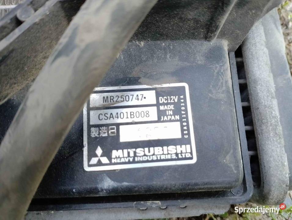 Chłodnica wody i wentylator Mitsubishi Galant osobowe Szamocin