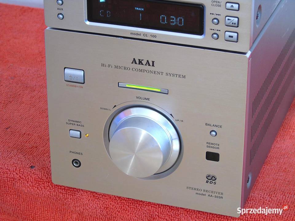 Wieża Akai AA503R pilot mocna RDS CD AUX DOSTAWA Wieże i miniwieże Jasło