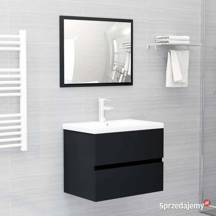 Szafka pod umywalkę czarna 60x385x45 WM804738 Warszawa