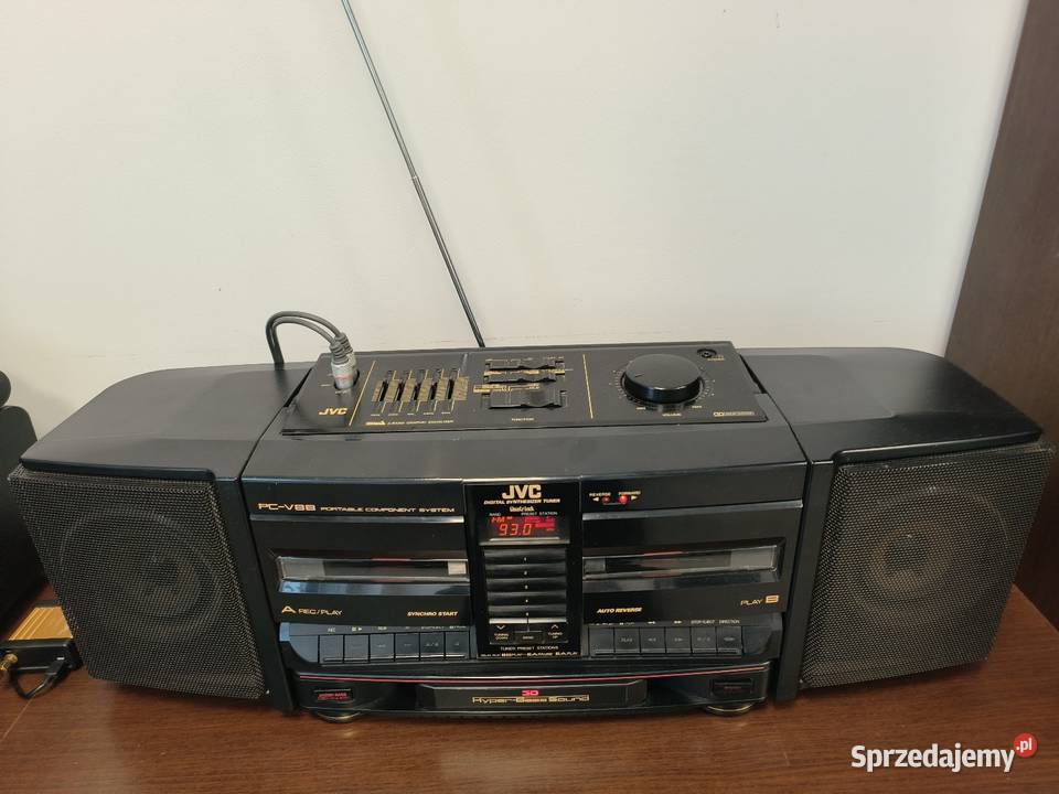 Boombox JVC PCV88 Active Hyper Bass Made in Radioodtwarzacze