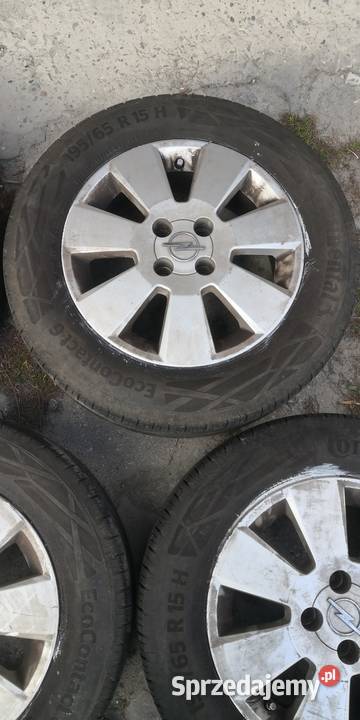 Opel felgi z oponami 15 4x100 4 Samochodowe Hrubieszów