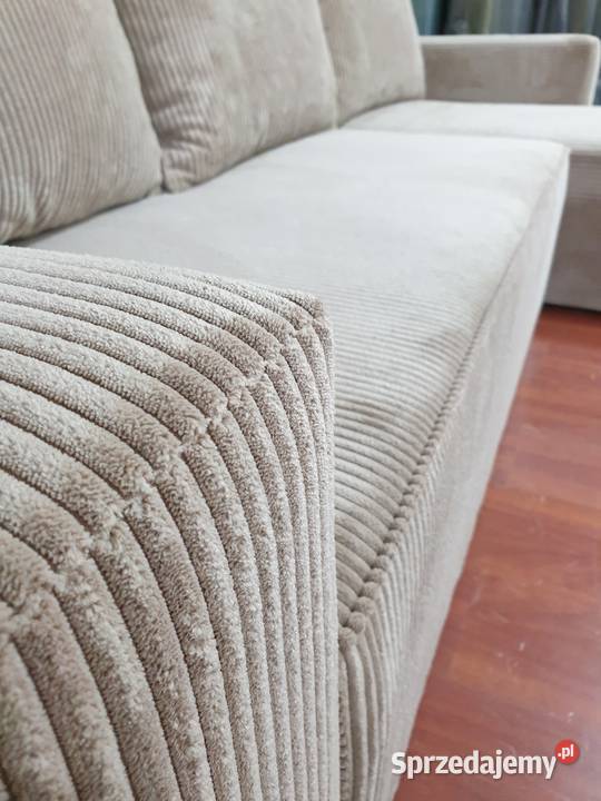 Nowoczesny narożnik Niko sztruks Szybka wysyłka Łódź