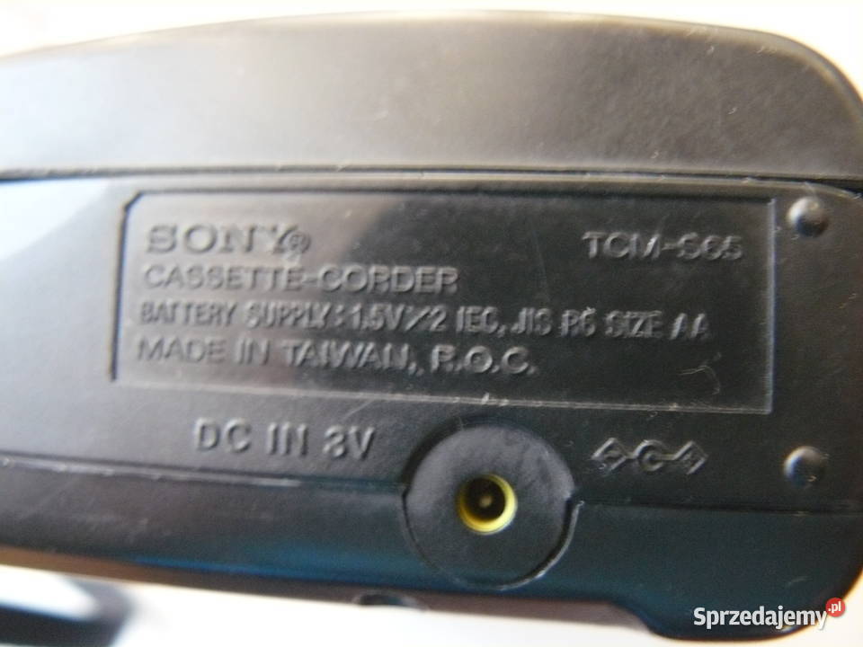 Cassette Recorder Sony TcmS65 z roku 9394 Nowa Sól