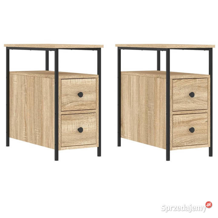 Szafki nocne 2 dąb sonoma 30x60x60 WM826066 Nocne Warszawa