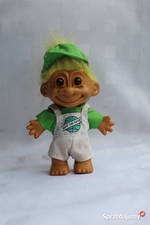 Troll Russ Żółty Ekolog Ratujmy Ziemię Globus Figurki