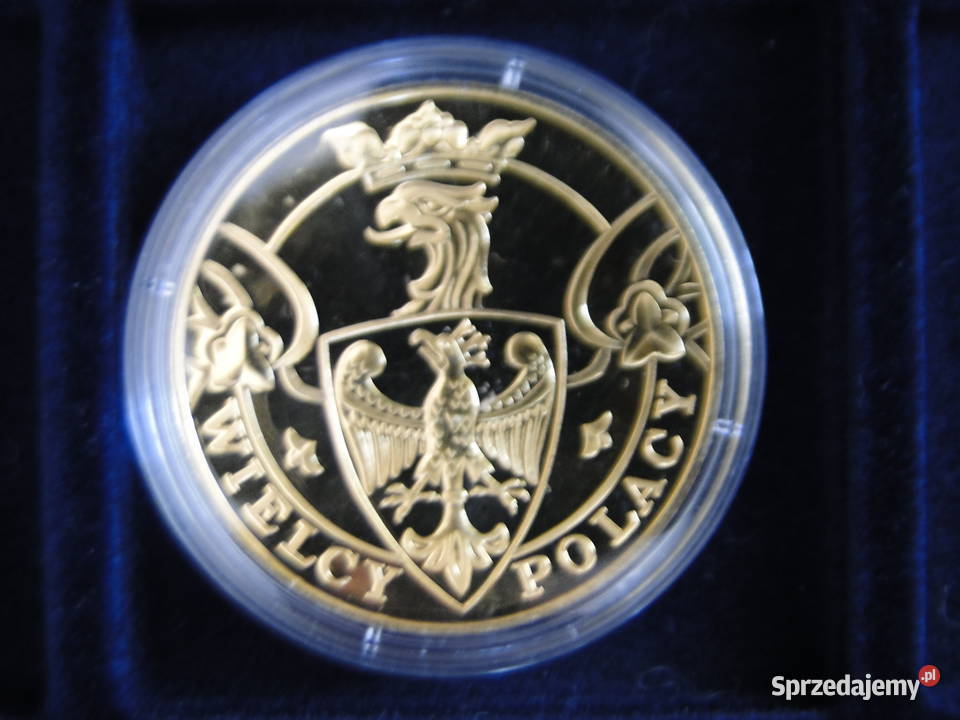 Medal kolekcjonerski pokryty 24 karat złotem Warszawa