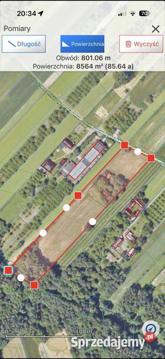 Pole rolne działka budowlana siedlisko Sprzedaż Bilsko sprzedam