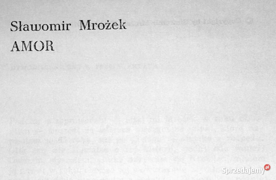 Amor Sławomir Mrożek Pozostałe Chełm