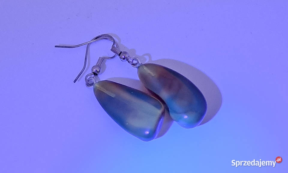 Kolczyki z BURSZTYNU bursztyn bałtycki bryłki Warszawa