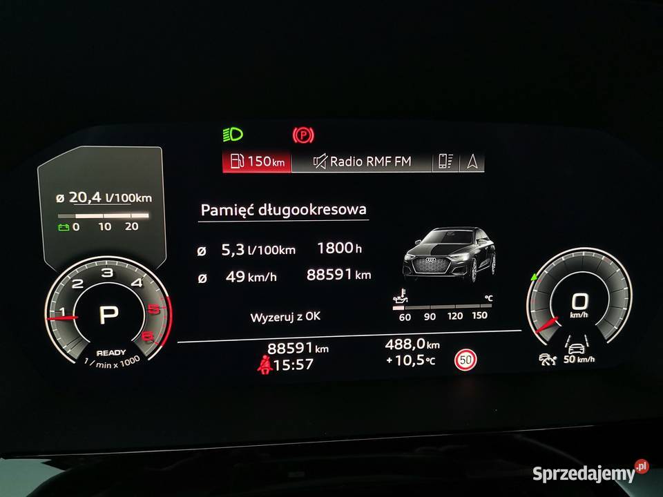 Audi A3 Limuzyna Full led Faktura Vat 23 elektrochrom. lusterko wst. Pabianice sprzedam