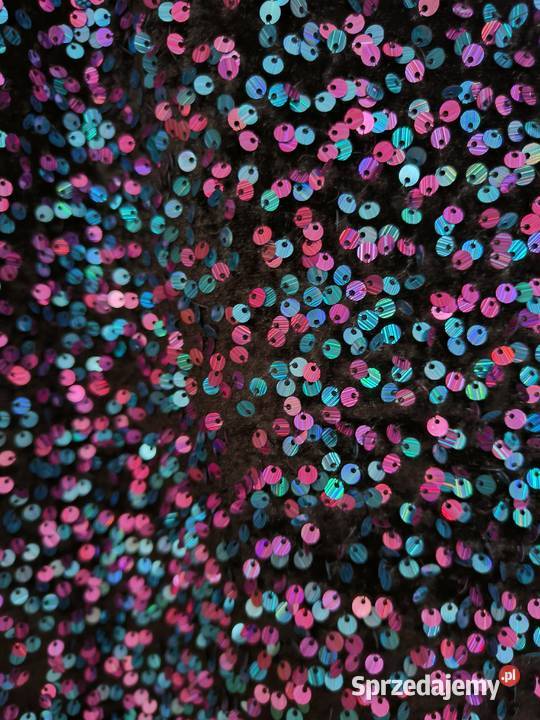 Sukienka cekinowa kolorowa kolorowy Gdańsk