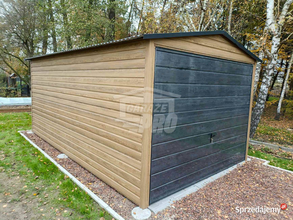 Garaż blaszany 3x6m Brama uchylna Winchester wielkopolskie Poznań