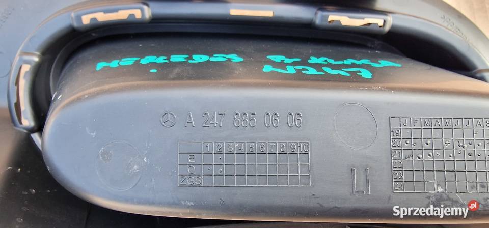 MERCEDES GLA H247 KOŃCÓWKA WYDECHU LEWA zderzaki Bieleń