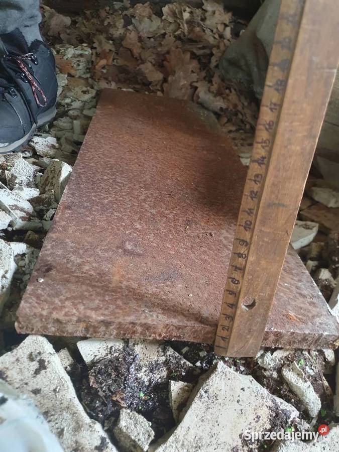 Stara płyta żeliwna stalowa element pieca płyta Warszawa