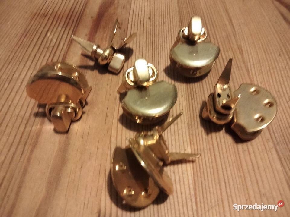 Zapięcie kompletne do torebki kolor złoty Ostrów Wielkopolski