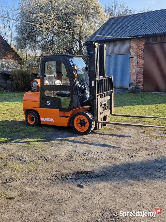 Wózek widłowy HANGCHA 35 ogrzewana kabina Poręba