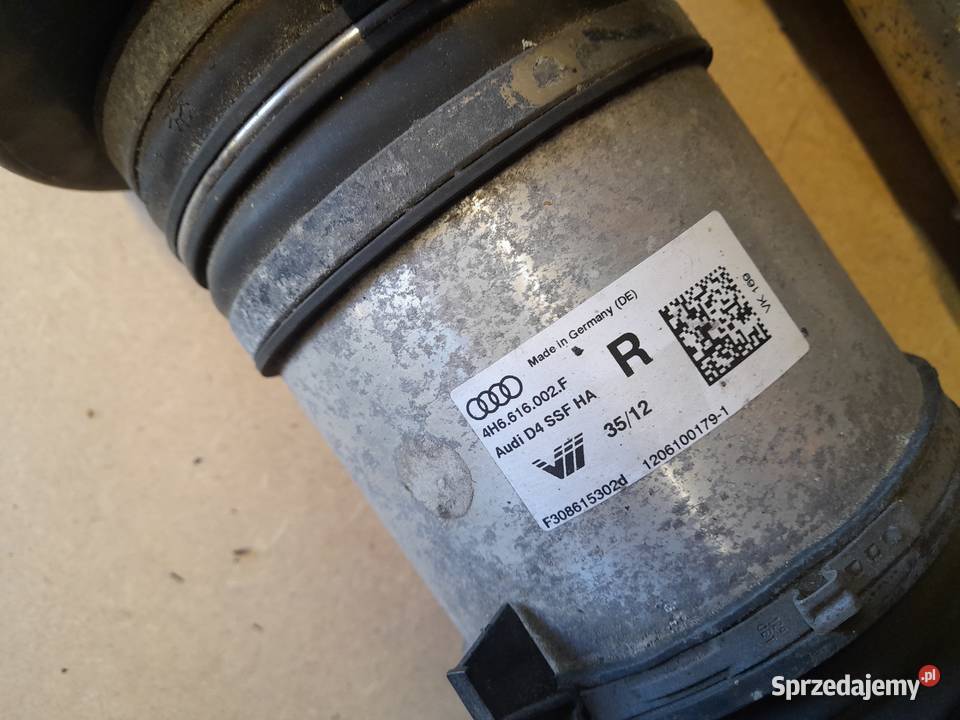 Audi A8 D4 amortyzator pneumatyczny prawy lewy zachodniopomorskie Goleniów sprzedam