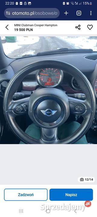 Mini Cooper Clubman 16 benzyna 122kw 240000km lubelskie Biłgoraj