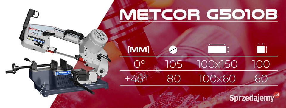 Przecinarka taśmowa do metalu METCOR G5010B piła