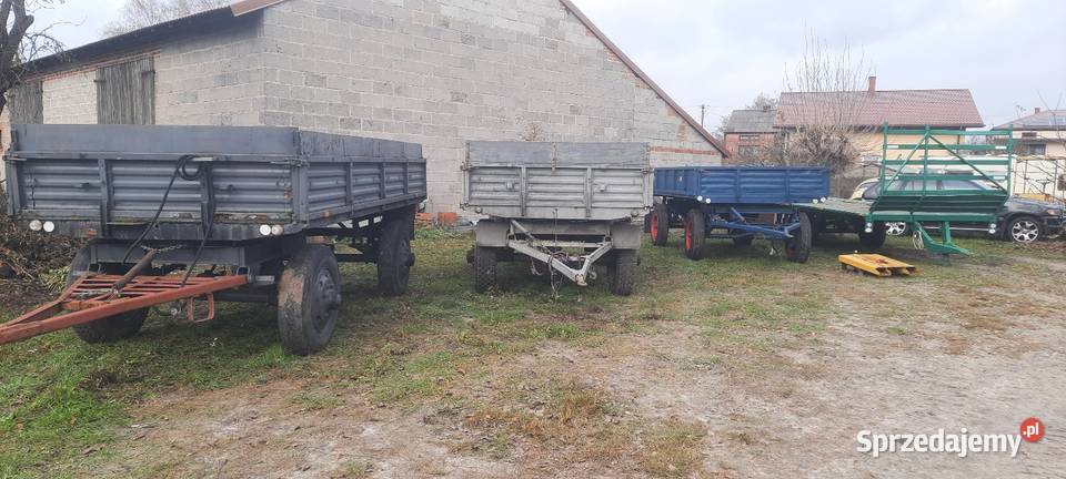 Przyczepa rolnicza Autosan b46 sztywna 45 tony łódzkie Złoczew