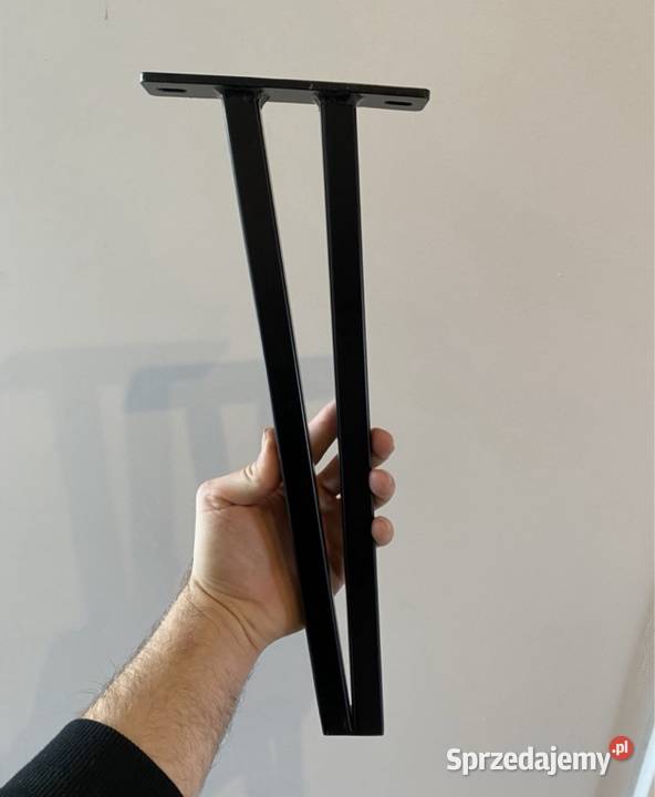 Czarne Nogi metalowe 45 Noga Stolik kawowy