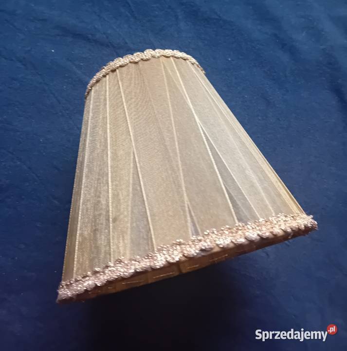 Abażur do lampki nocnej kolor złoty PRL Antyki wielkopolskie Koźminek