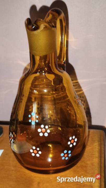 DZBANEK SZKLANY lata PRL Bielsko-Biała