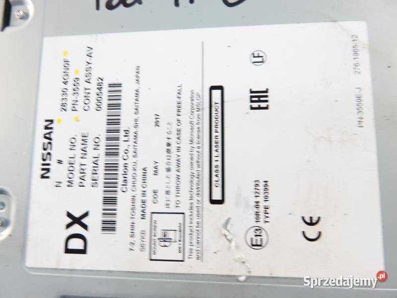 RADIO CD INFINITI Q30 283304GN0F