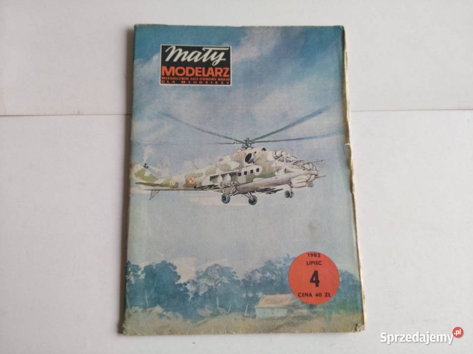Mały Modelarz 41982 Radziecki śmigłowiec Modelarstwo Dąbrowa Górnicza