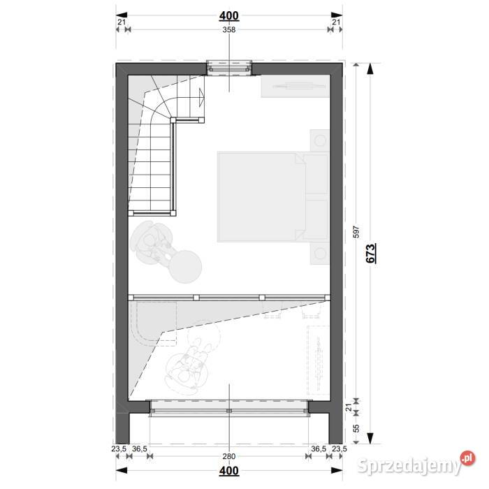 Drewniany domek szkieletowy z antresolą 25 m2 Domki drewniane sprzedam